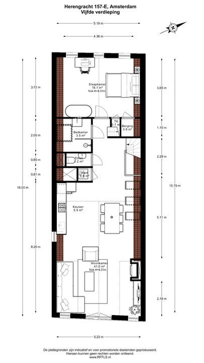 Herengracht 157 E, Amsterdam plattegrond-29