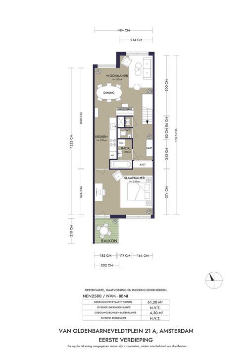 Van Oldenbarneveldtplein 21 A, Amsterdam plattegrond-26