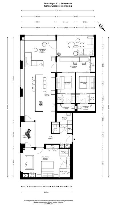 Pontsteiger 133, Amsterdam plattegrond-42