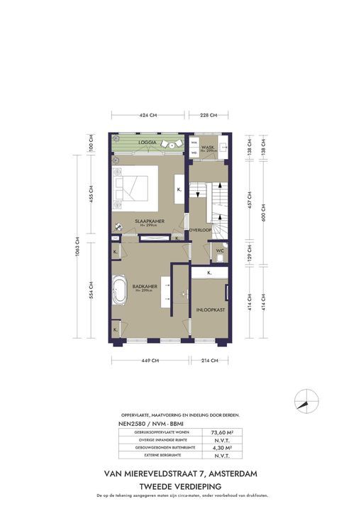 Van Miereveldstraat 7, Amsterdam plattegrond-51
