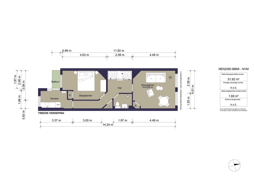Prinsengracht 662 H, Amsterdam plattegrond-26