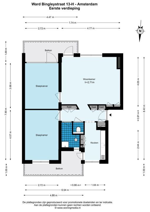 Ward Bingleystraat 13 H, Amsterdam plattegrond-24