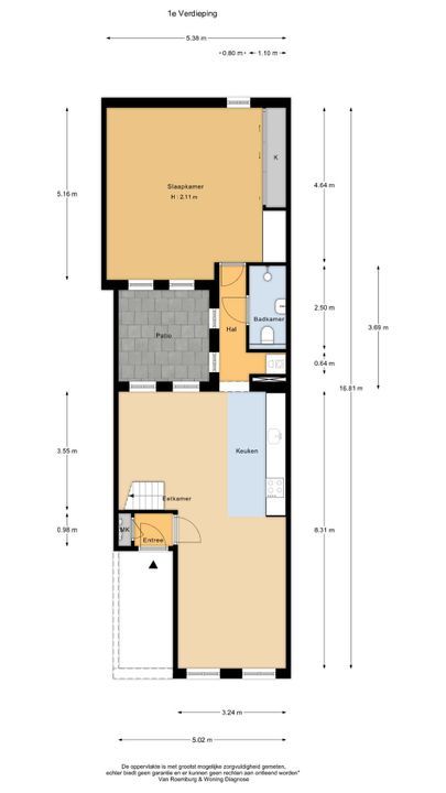 Noorderkerkstraat 3 1, Amsterdam plattegrond-44