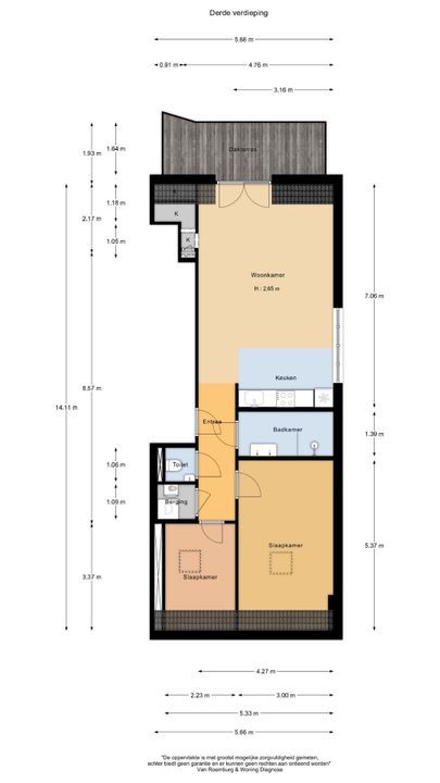 Kerkstraat 60 E, Amsterdam plattegrond-17