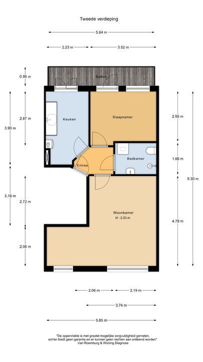 Marco Polostraat 39 2, Amsterdam plattegrond-17
