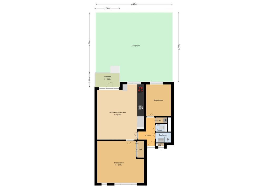 Van Swindendwarsstraat 92, Amsterdam plattegrond-31