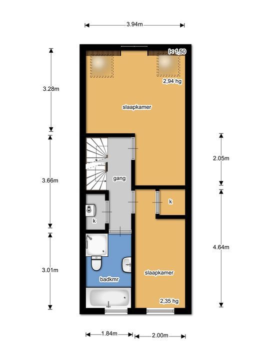 Kinkerstraat 142 A 3, Amsterdam plattegrond-17