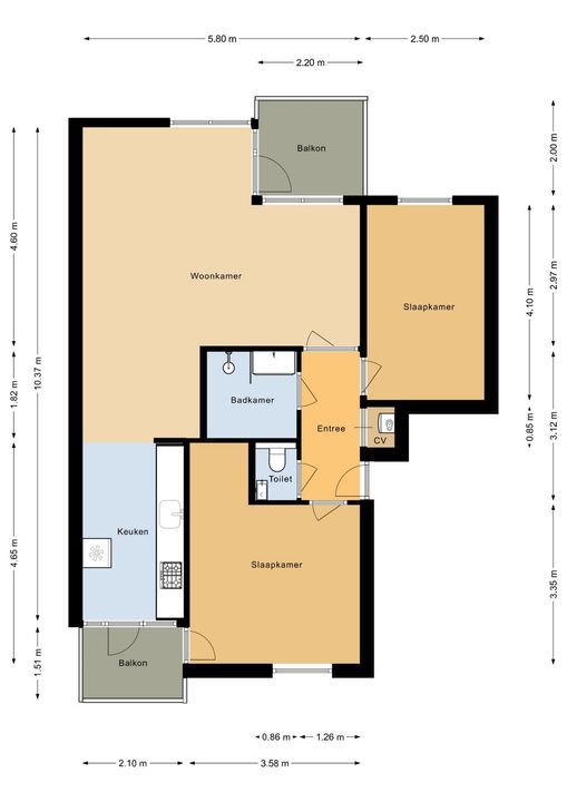 Commelinstraat 217, Amsterdam plattegrond-23