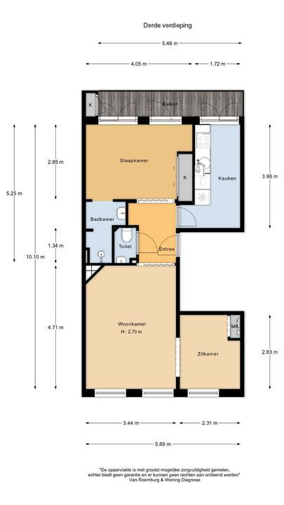 Kijkduinstraat 75 3, Amsterdam plattegrond-19