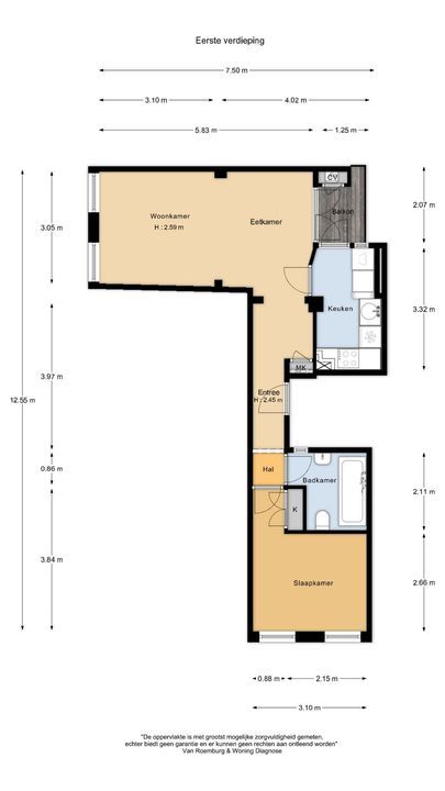 Lauriergracht 168 1, Amsterdam plattegrond-27