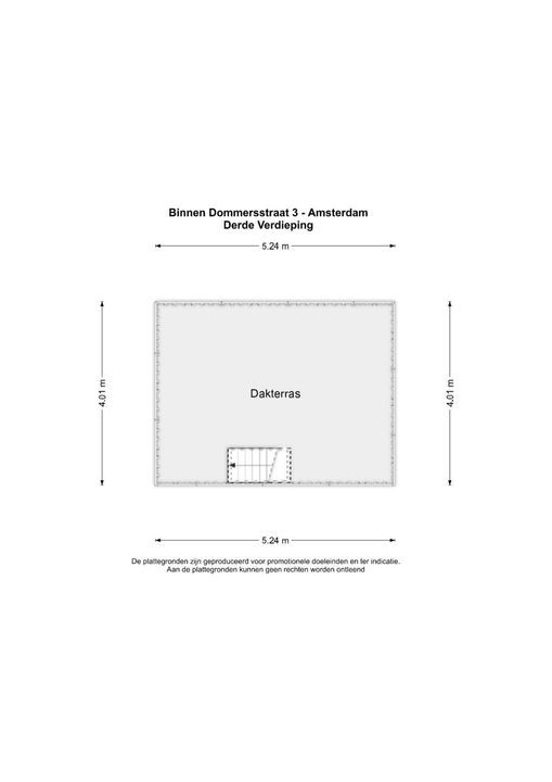 Binnen Dommersstraat 3, Amsterdam plattegrond-53