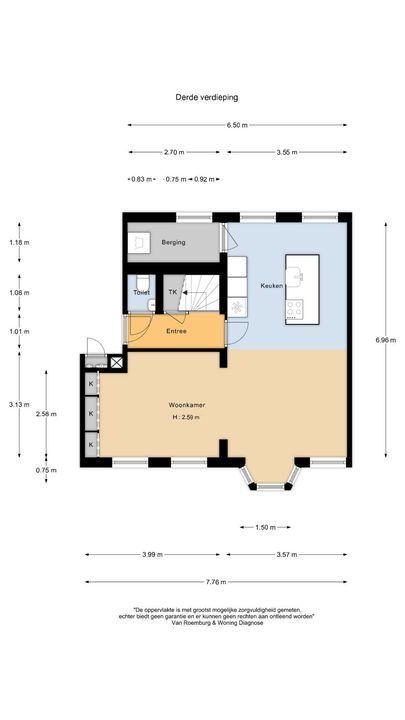 Nieuwe Wagenstraat 8 B, Amsterdam plattegrond-25