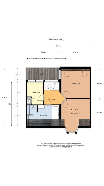 Nieuwe Wagenstraat 8 B, Amsterdam plattegrond-25