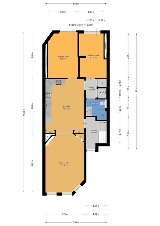 Kranenburgweg 45, Den Haag plattegrond-19