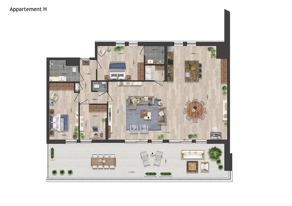 Fiora: Penthouse H 14, Goes plattegrond-11