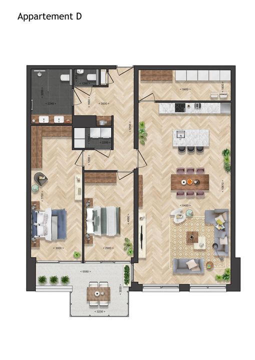 Elantra: Appartement D 20, Goes plattegrond-11