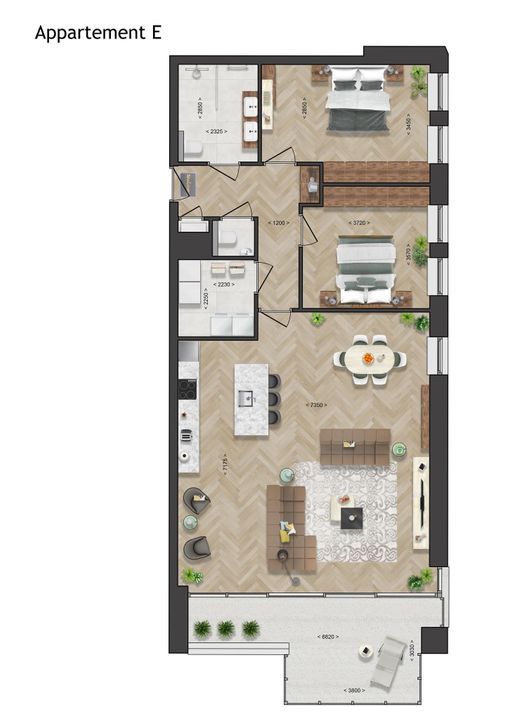 Elantra: Appartement E 21, Goes plattegrond-10