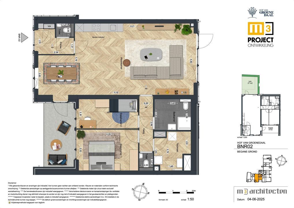 Appartementen 2, Kloetinge plattegrond-11