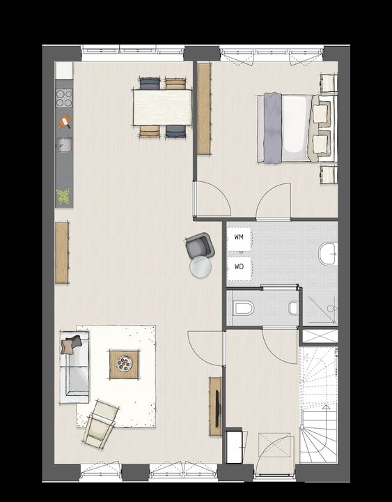 Levensloopbestendige woningen 7, Aagtekerke plattegrond-10