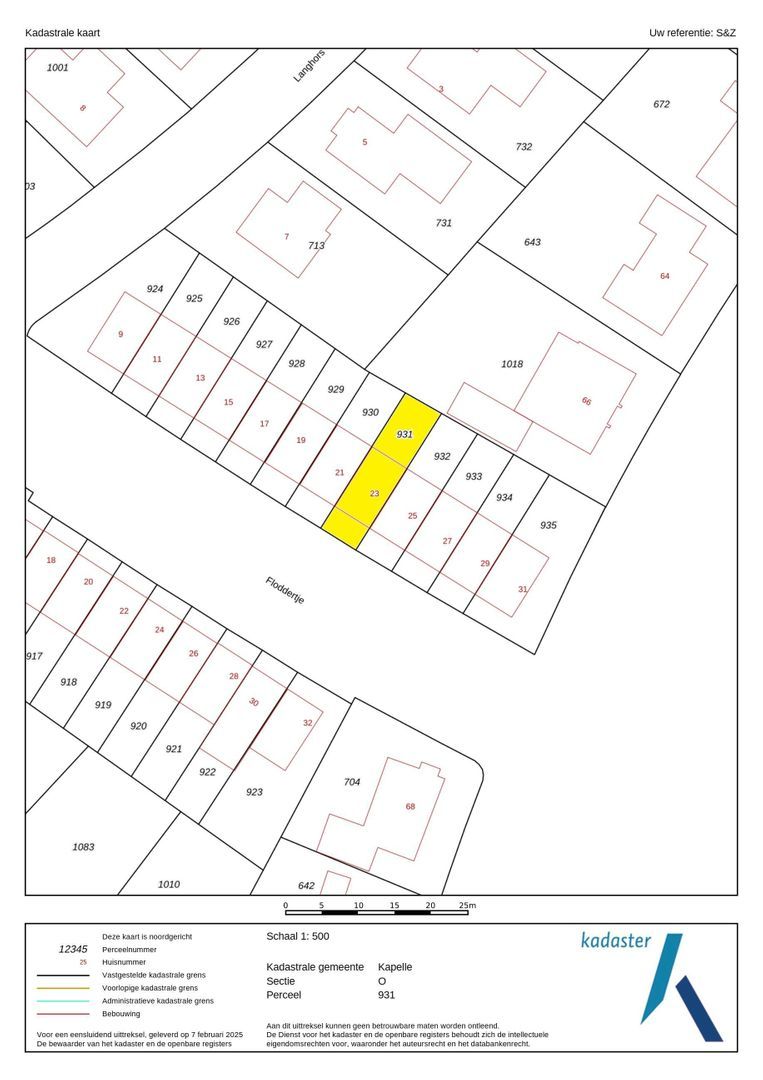 Floddertje 23, Kapelle plattegrond-38