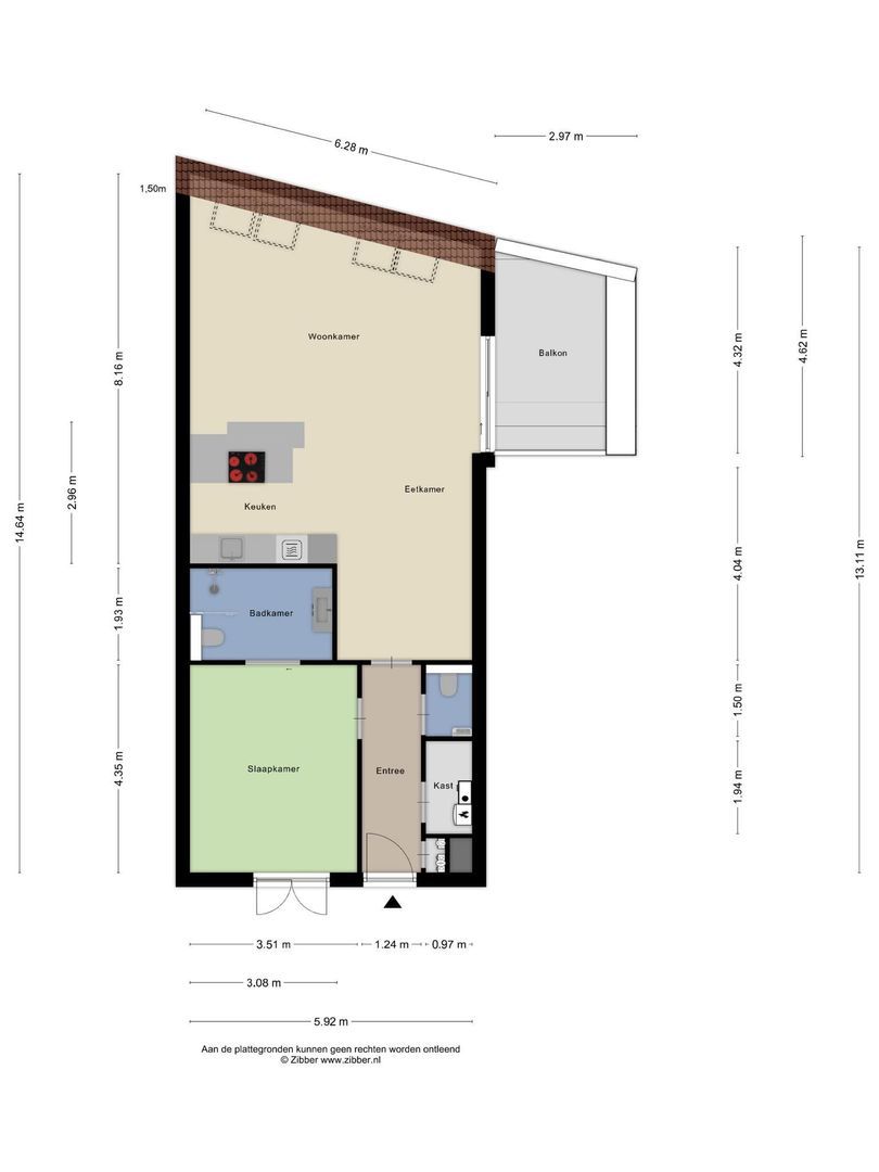 Dam 1 B 07, Goes plattegrond-27
