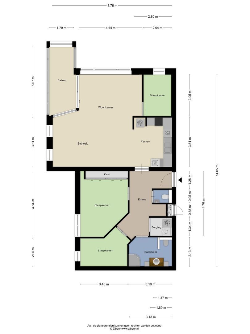 Weegbreepad 26, Goes plattegrond-26