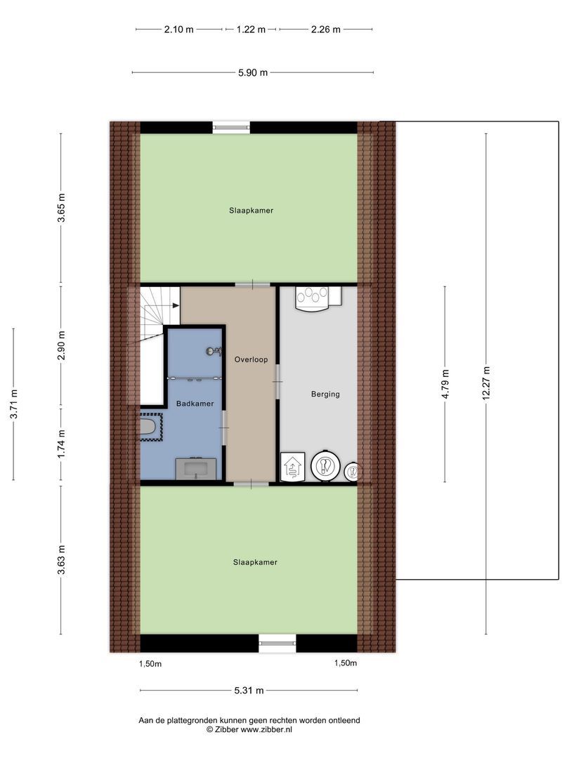 Piccolostraat 1, Goes plattegrond-41