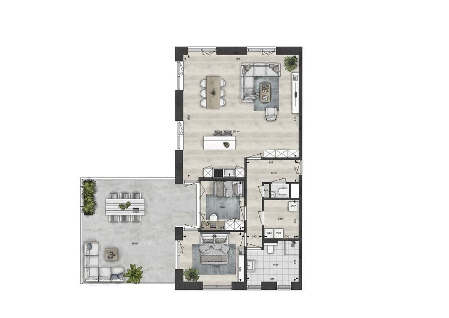 Westhavendijk 127, Goes plattegrond-32