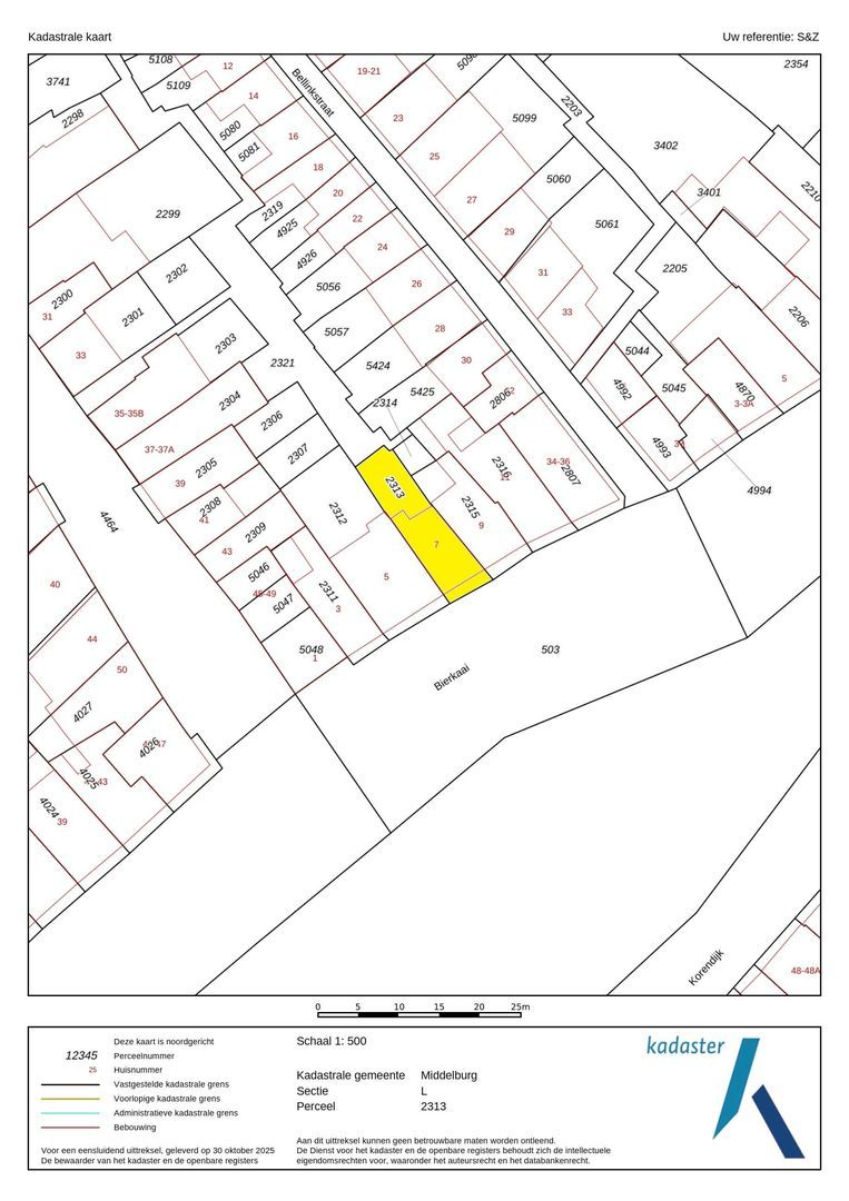 Bierkaai 7, Middelburg plattegrond-52