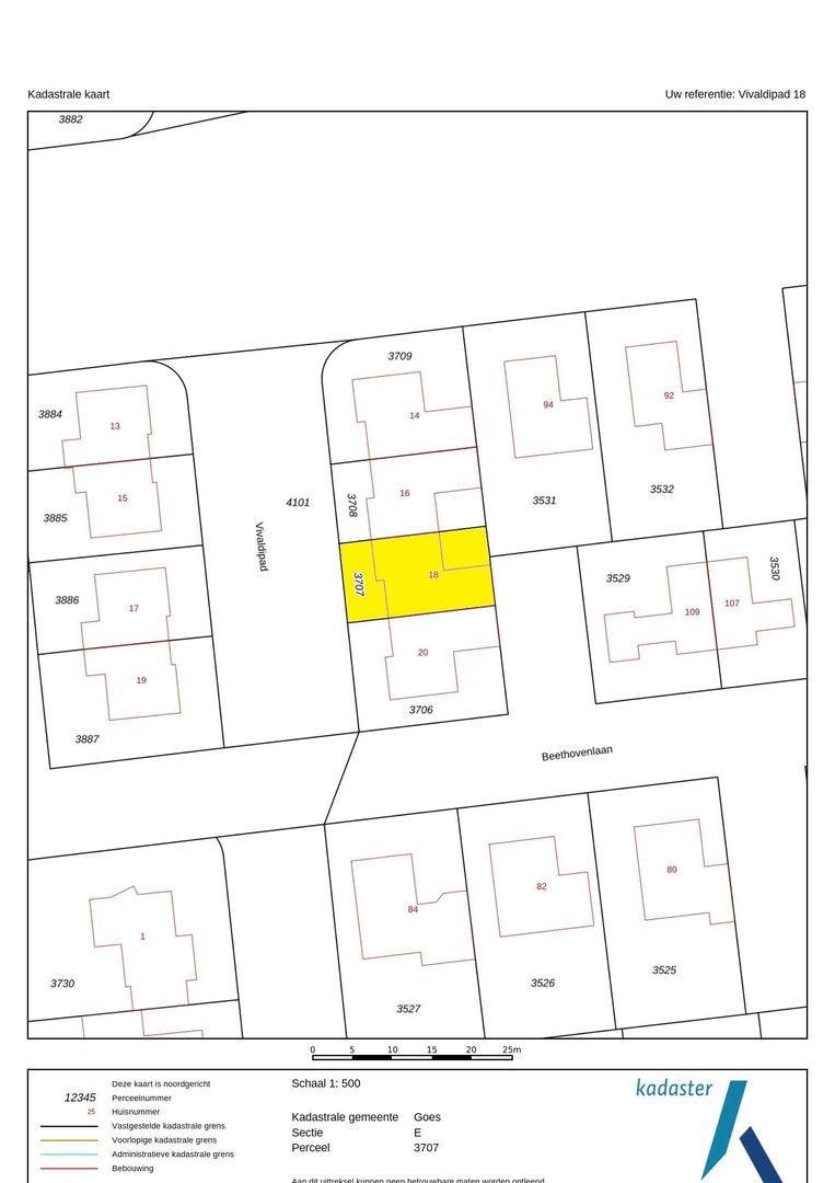 Vivaldipad 18, Goes plattegrond-26