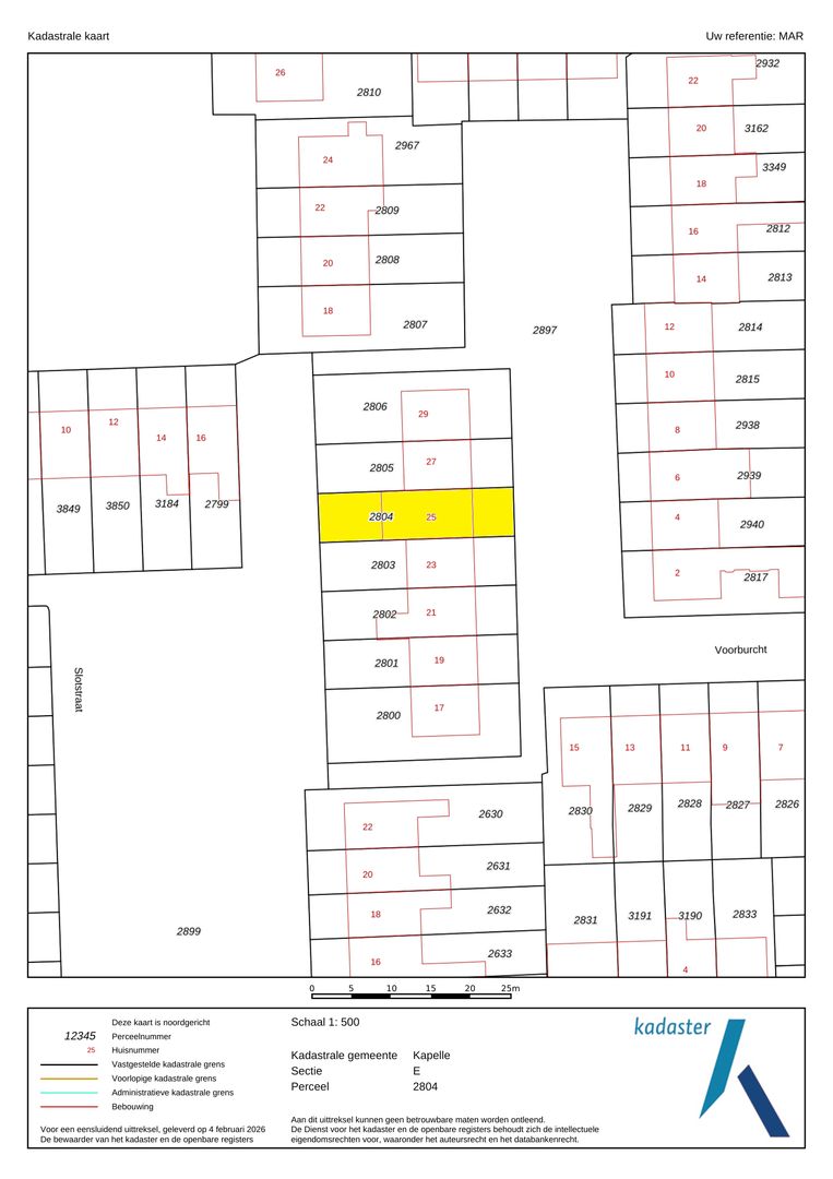 Voorburcht 25, Kapelle plattegrond-46