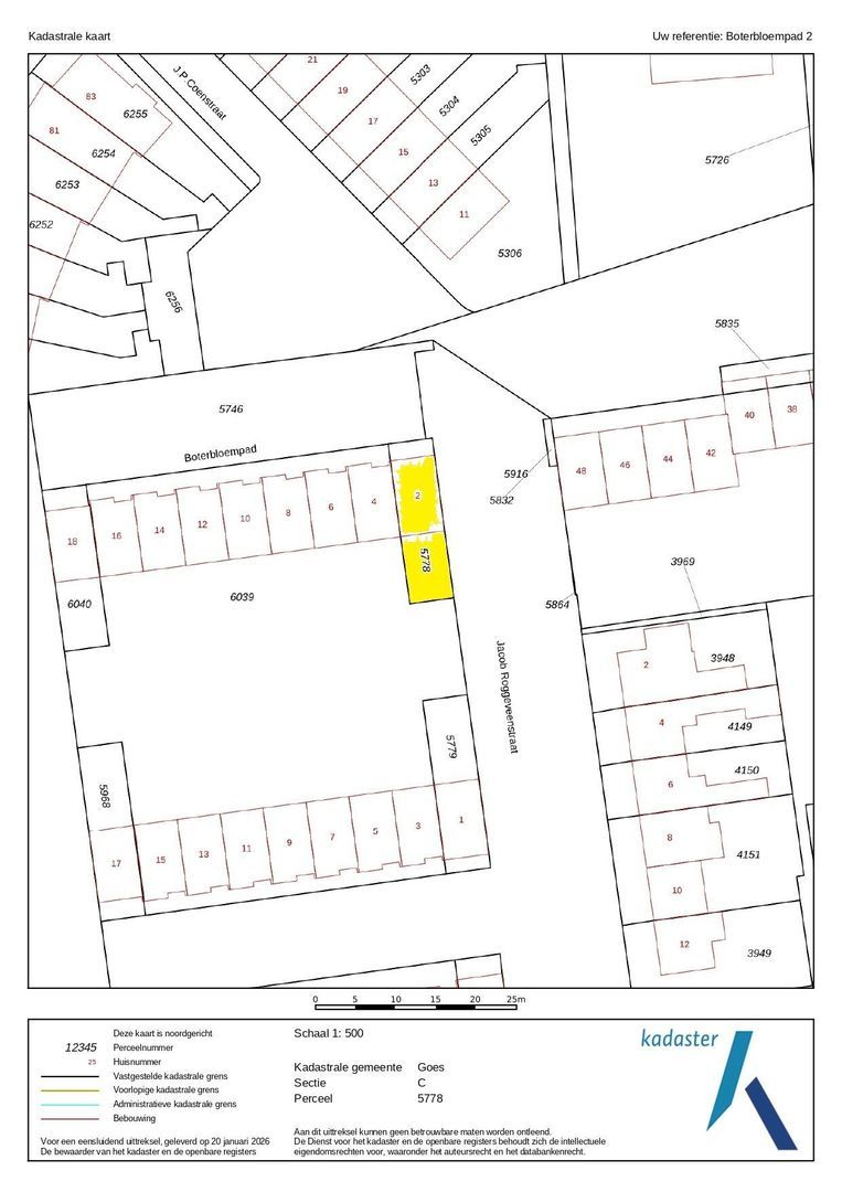 Boterbloempad 2, Goes plattegrond-34