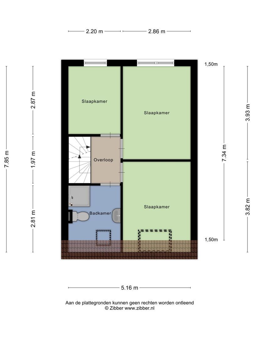Golda Meirstraat 52, Goes plattegrond-54