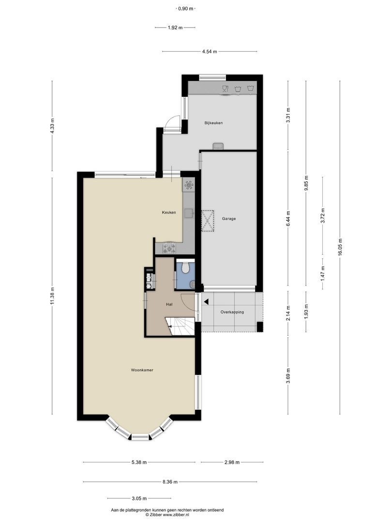 Noordelijke Achterweg 23 A, Wemeldinge plattegrond-45