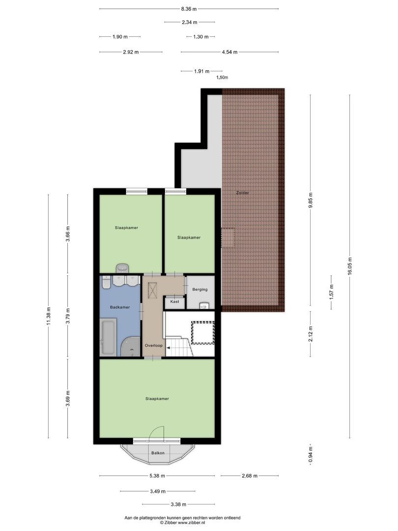 Noordelijke Achterweg 23 A, Wemeldinge plattegrond-45