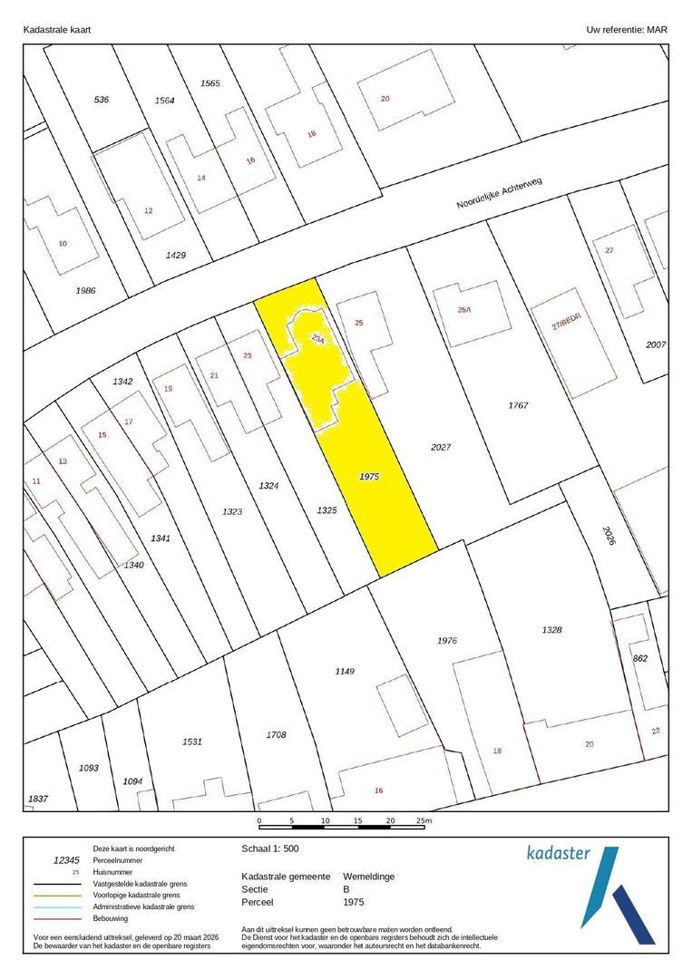 Noordelijke Achterweg 23 A, Wemeldinge plattegrond-45
