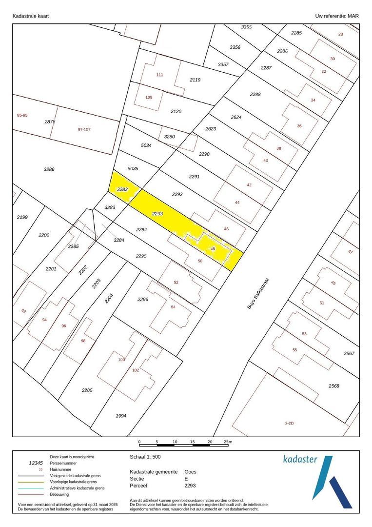 Buys Ballotstraat 48, Goes plattegrond-39