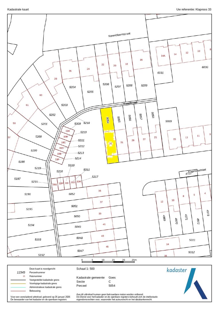 Klaproosstraat 33, Goes plattegrond-35