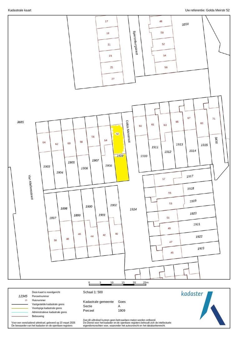 Golda Meirstraat 52, Goes plattegrond-52