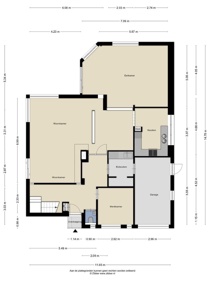 Kleinewei 8, Goes plattegrond-55