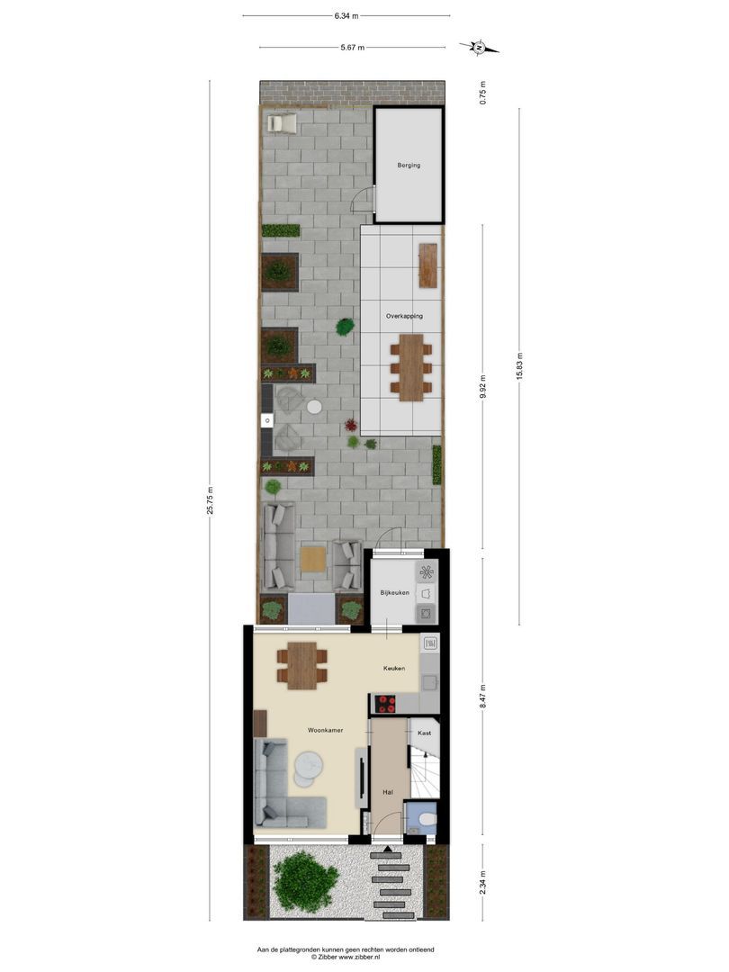 Perestraat 11, Goes plattegrond-34
