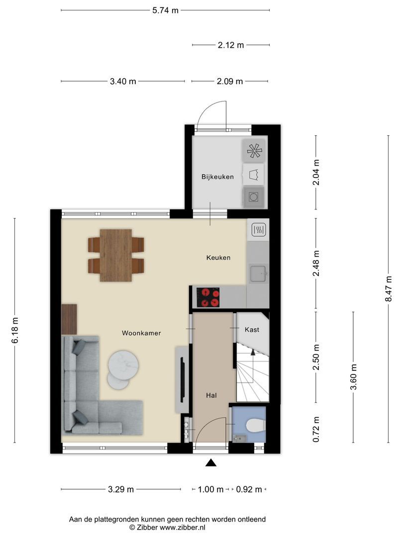 Perestraat 11, Goes plattegrond-34