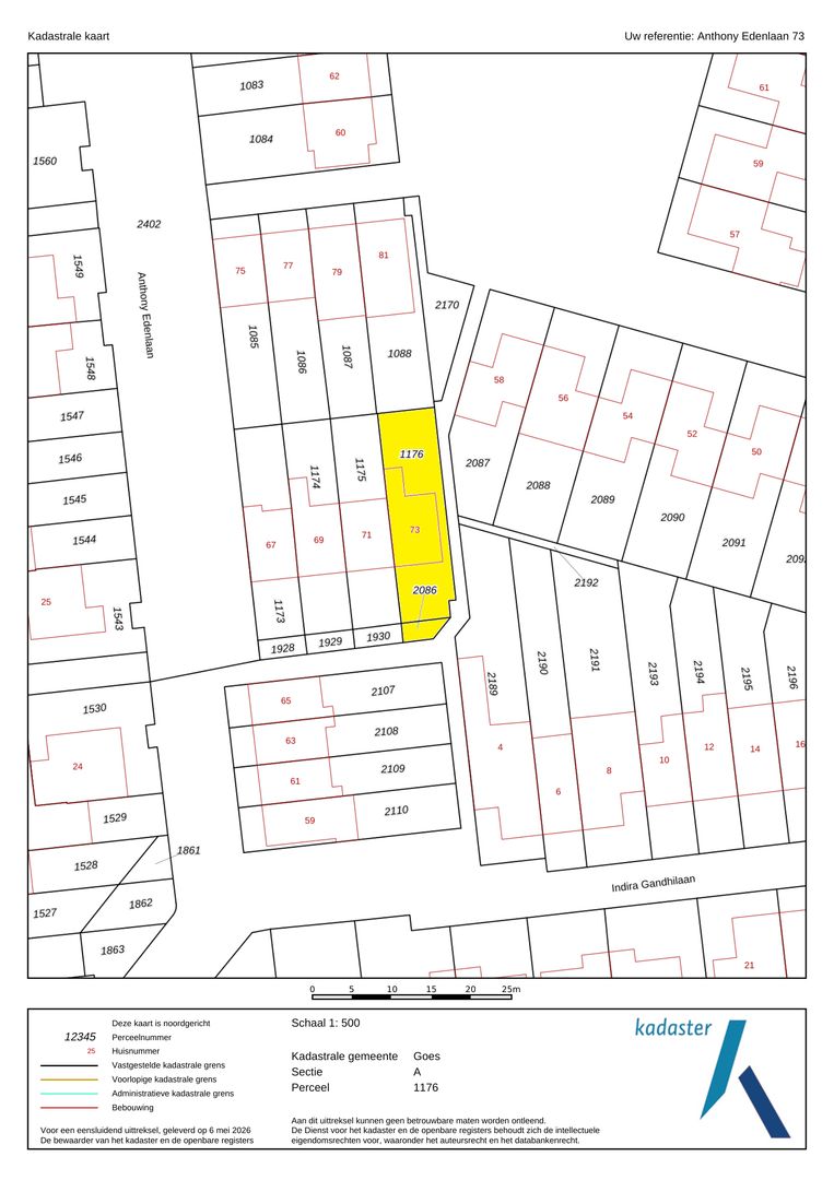 Anthony Edenlaan 73, Goes plattegrond-27