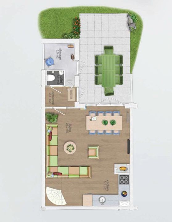 Port Zelande 283, Ouddorp plattegrond-16