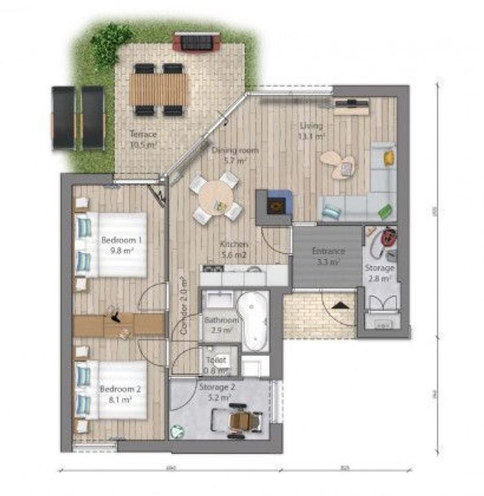 Slingerweg 1 124, Zeewolde plattegrond-19