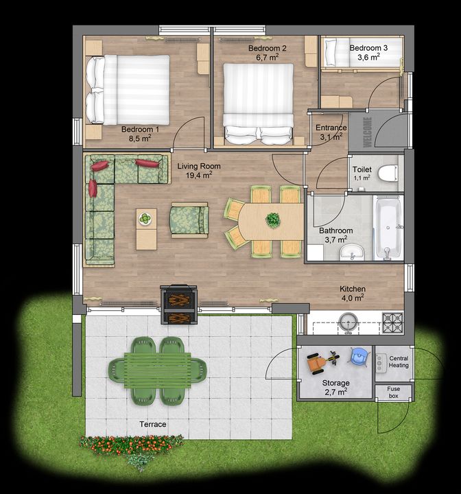 Peelheideweg 25 T 217, America plattegrond-9