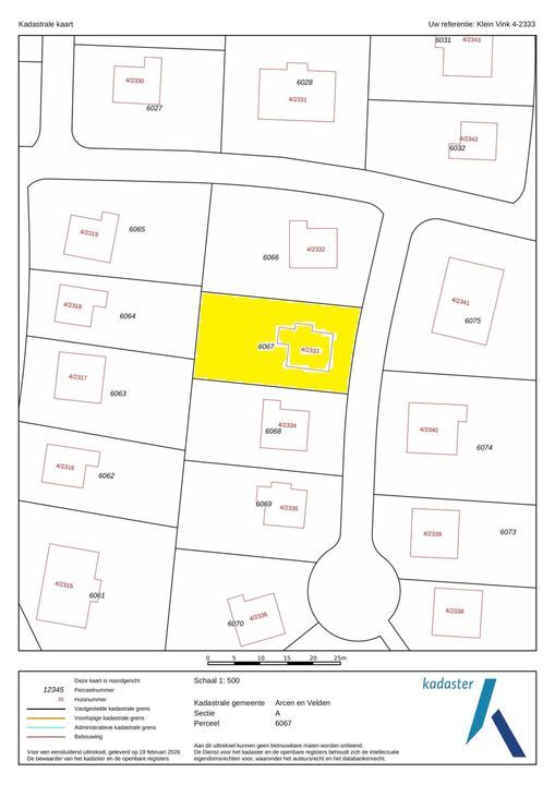 Klein Vink 4 2333, Arcen plattegrond-23