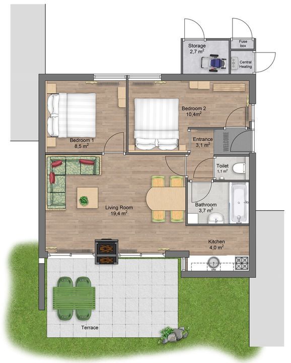 Peelheideweg 25 T 101, America plattegrond-11