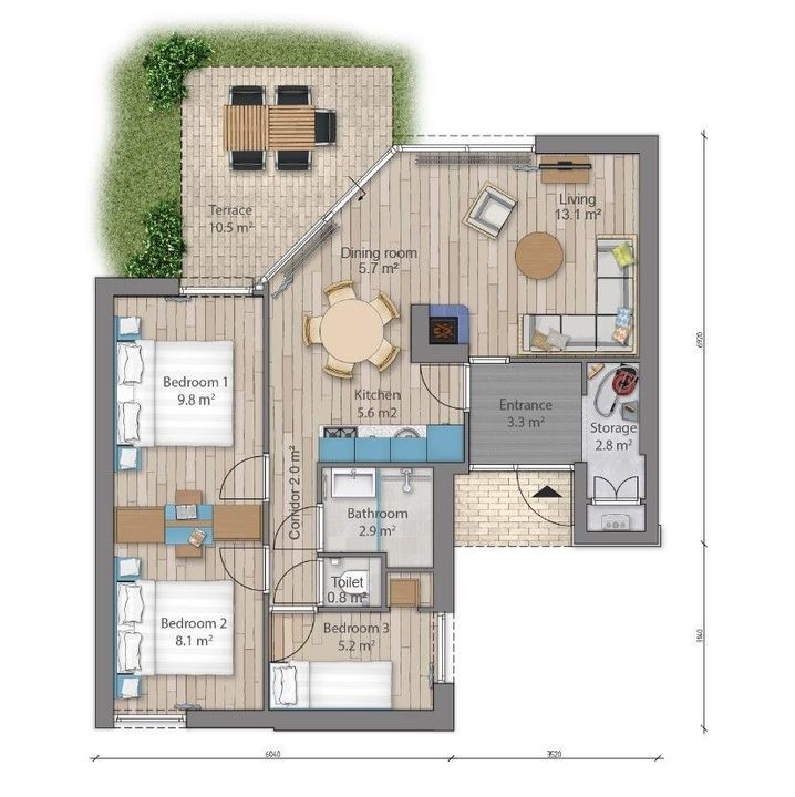 Slingerweg 1 460, Zeewolde plattegrond-15