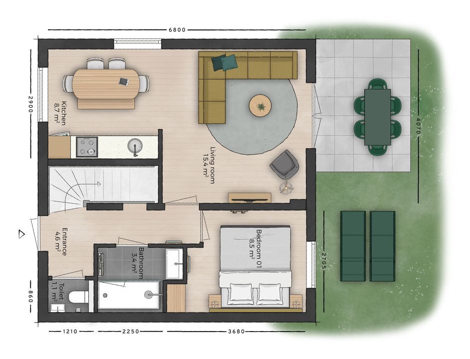 Center Parcs Park Eifel 362, Gunderath plattegrond-8